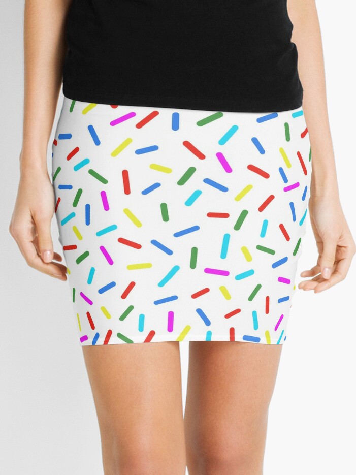 Rainbow Bright Glitter | Mini Skirt