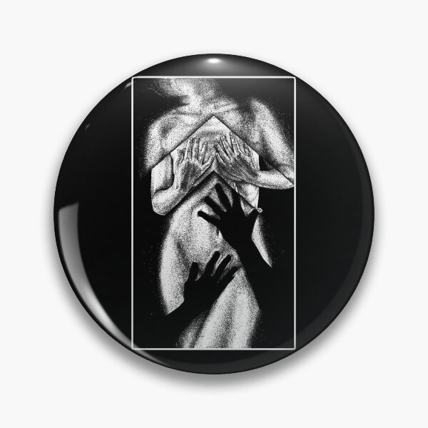 Aperçu de l'œuvre Tu rends mon monde flou (illustration de points monochromes sur noir) créée et vendue par Anicatattoos.