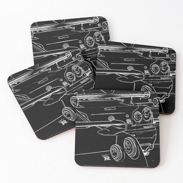 Item preview, Skyline R32 R33 R34 GTR Wireframe White designed and sold by Auto-Prints.