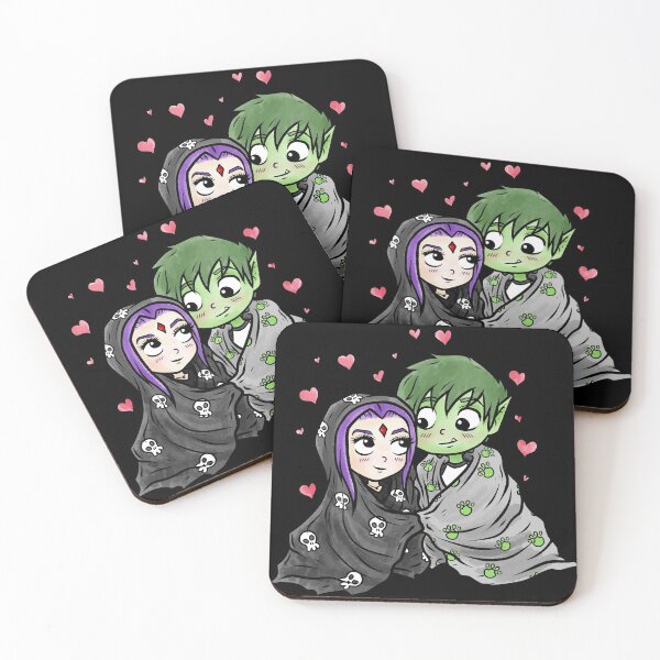 Item preview, BBRAE Blanket snuggles - Beast Boy and Raven designed and sold by CryptidArt.