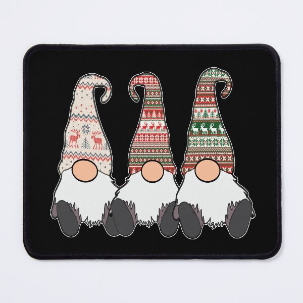 Item preview, 3 Nordic Gnomes Winter Christmas Swedish Tomte Cute Elves designed and sold by funnytshirtemp.