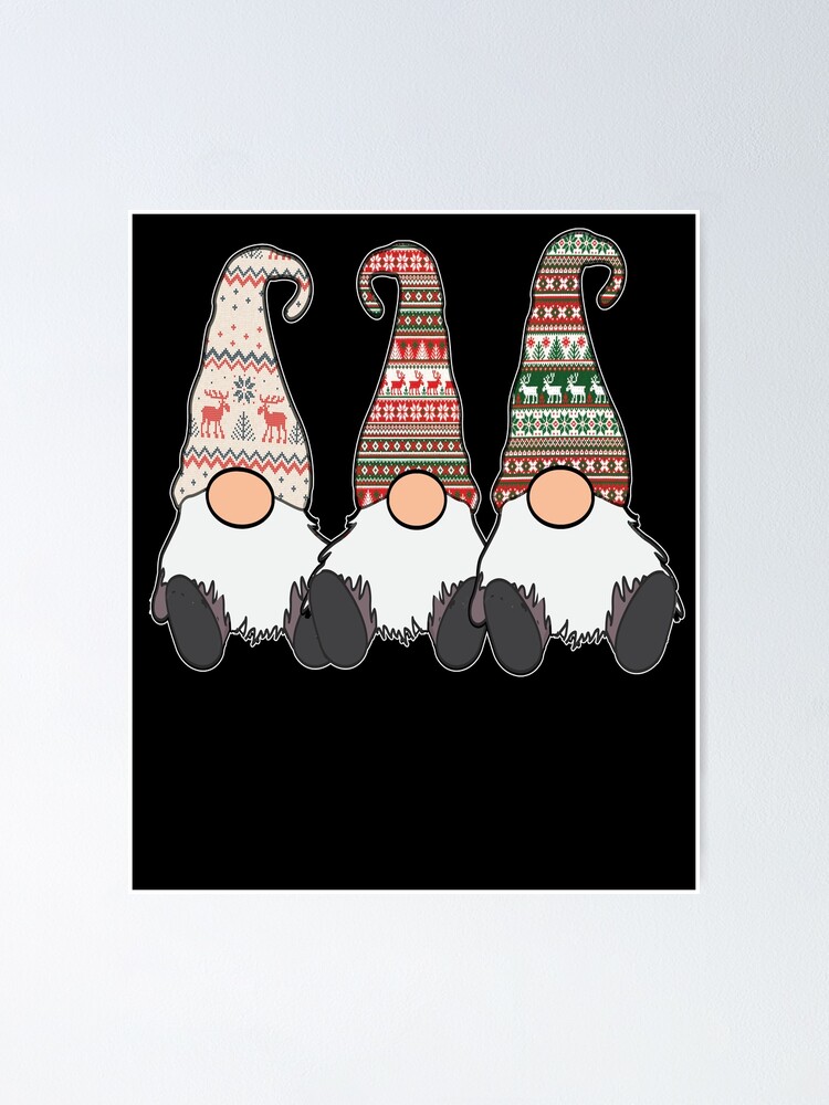 Funny 3 Nordic Gnomes Winter Christmas Swedish Cute Elves T-Shirt Funny 3 Nordic Gnomes Winter Christmas Swedish Cute Elves T-Shirt