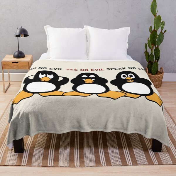 Artikelvorschau, Drei weise Pinguine Design Grafik entworfen und verkauft von ironydesigns.