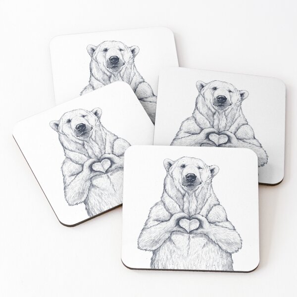 Item preview, polar bear one love designed and sold by Niti-Niti.