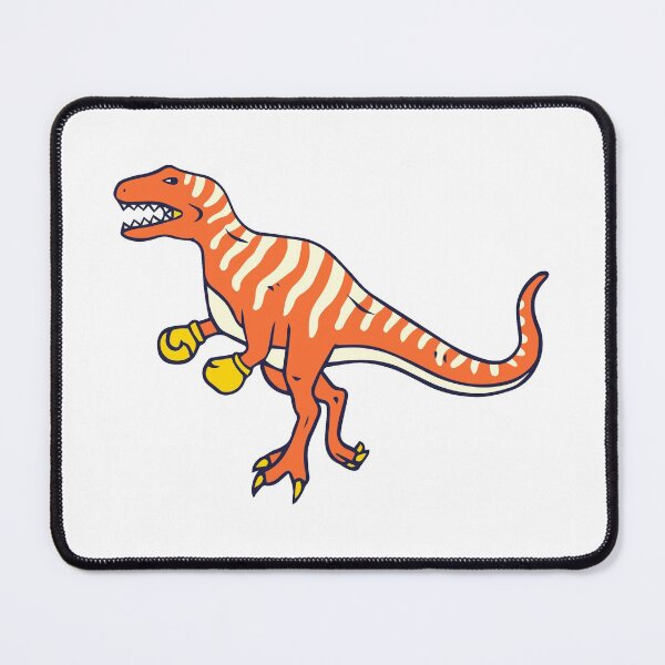 Item preview, Orange Dinosaur Boxing Cartoon designed and sold by Goba Bali Studio.