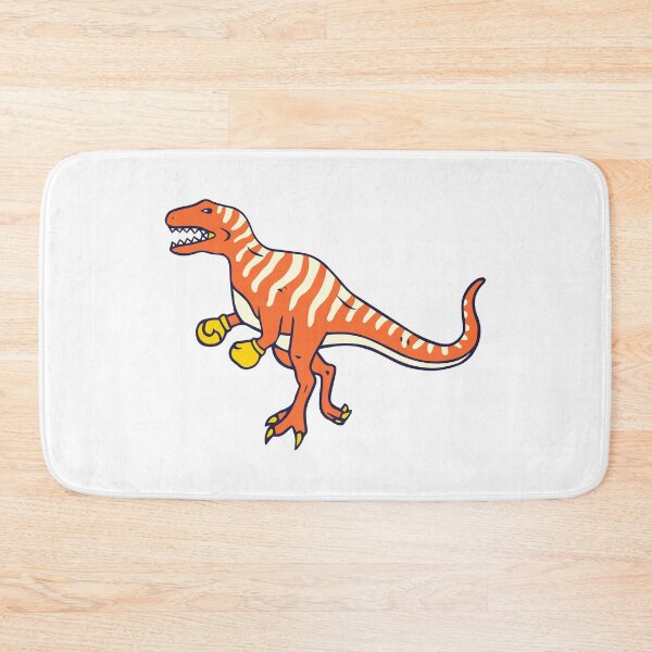 Item preview, Orange Dinosaur Boxing Cartoon designed and sold by Goba Bali Studio.