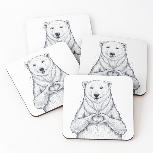 Item preview, polar bear one love  designed and sold by Niti-Niti.