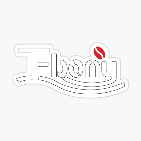 Ebony Black Coffee Co. Sticker