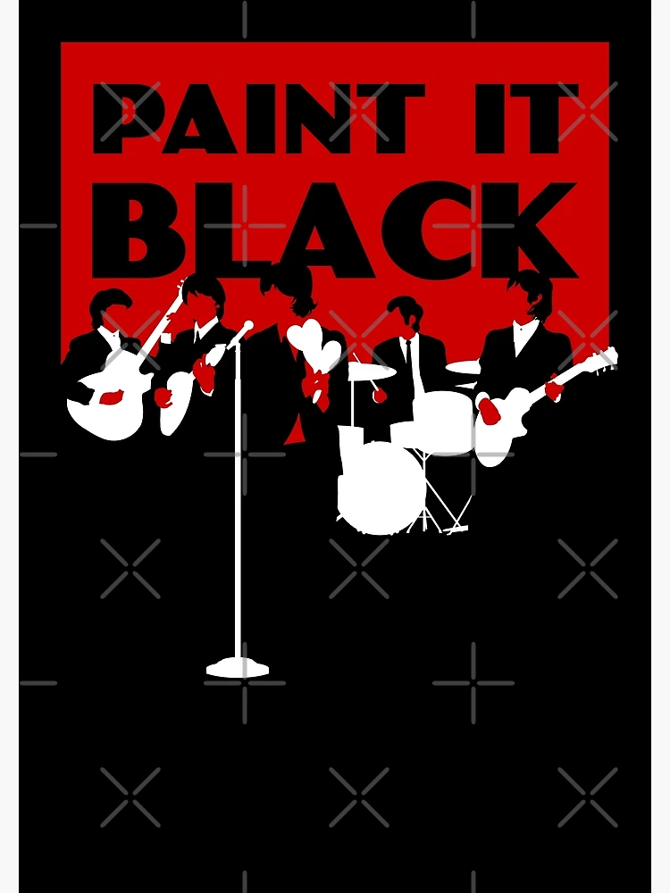 The Rolling Stones Paint It, Black Music Lyrics Print, Music Album Poster,  Music Album Typography Art, Lyric Wall Decor, Aftermath Album Art