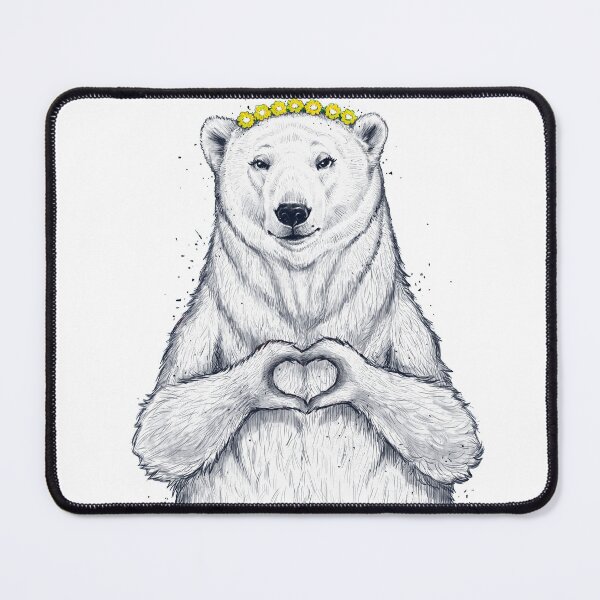 Item preview, polar bear one love with chamomile designed and sold by Niti-Niti.