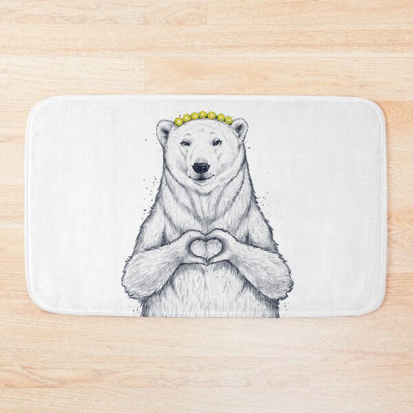 Item preview, polar bear one love with chamomile designed and sold by Niti-Niti.