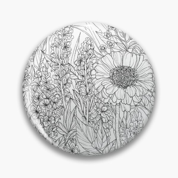 Item preview, Black and White Botanical Illustration designed and sold by StudioRosebud.