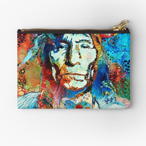 Vista previa del artículo con la obra «Guerrero colorido del arte nativo americano por Sharon Cummings», diseñado y vendido por Sharon Cummings Art.