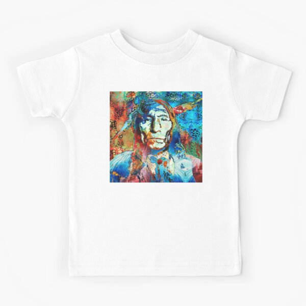 Vista previa del artículo con la obra «Guerrero colorido del arte nativo americano por Sharon Cummings», diseñado y vendido por Sharon Cummings Art.