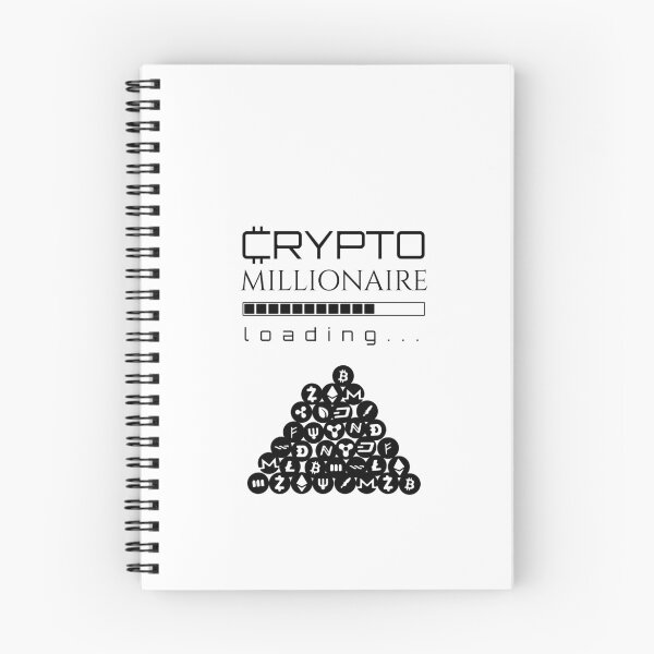 Item preview, Carga de Crypto Millionaire con barra de carga e íconos de parodia de criptomonedas designed and sold by mcb-jp.