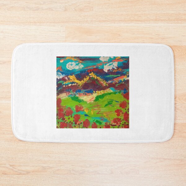 Item preview, Landscape Poppy Mountains designed and sold by Claudine West.