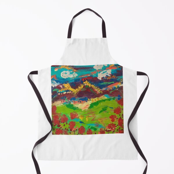 Item preview, Landscape Poppy Mountains designed and sold by Claudine West.