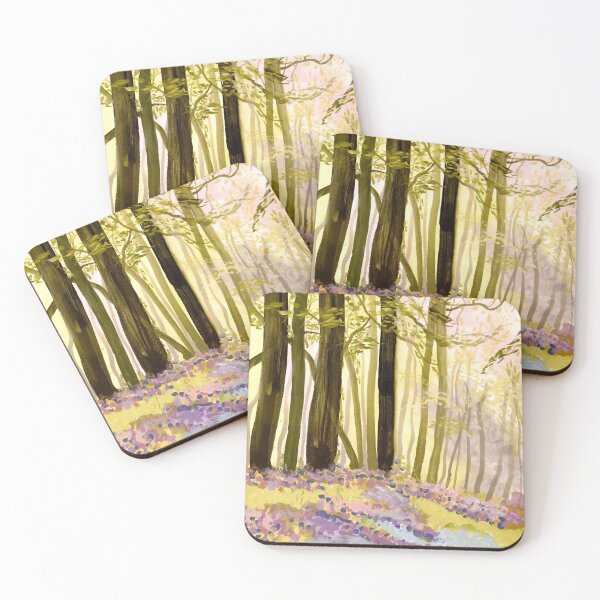 Item preview, Wooded landscape with early bluebells designed and sold by ikon-olga.