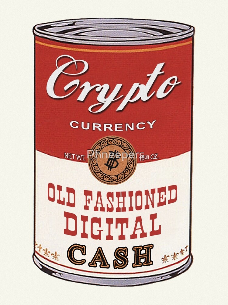 Disover Bitcoin Campbell's Soup Premium Matte Vertical Poster
