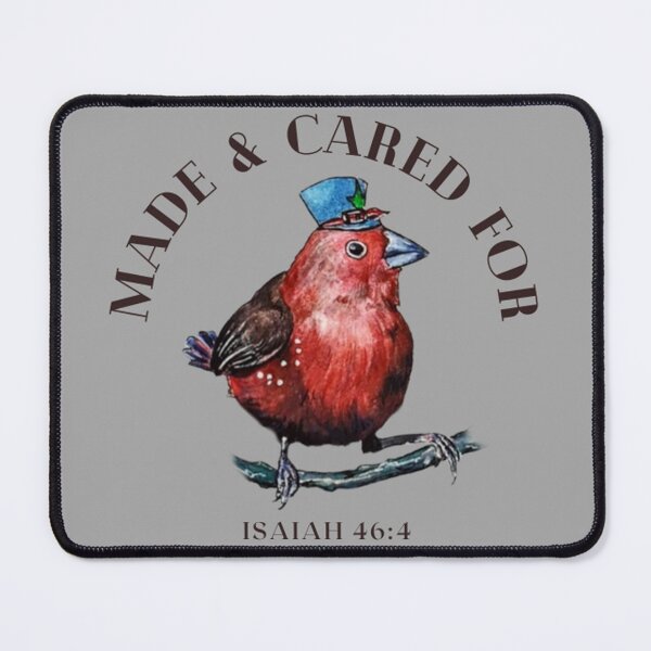 Item preview, Isaiah 46:4- " I made you and will care for you." Watercolor bird and bible verse designed and sold by creatures-nhats.