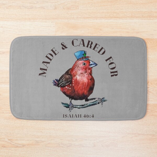 Item preview, Isaiah 46:4- " I made you and will care for you."  Watercolor bird and bible verse designed and sold by creatures-nhats.