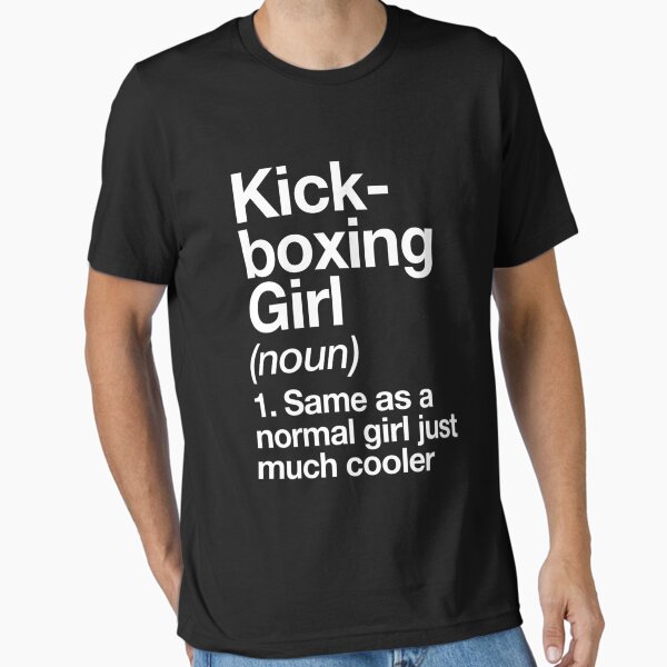 Kickboxing Girl Definition Tee Shirt Funny Kickbox Martial