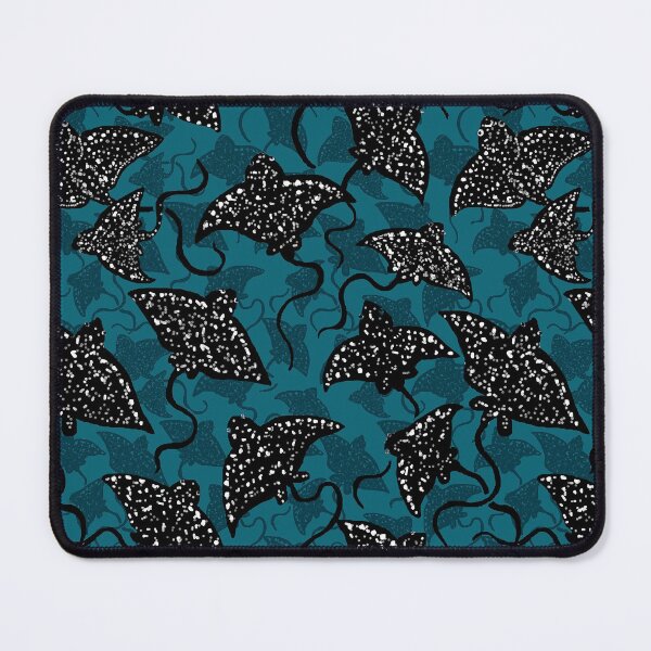 Item preview,  Spotted Eagle Ray Pattern - Dark Teal designed and sold by Michelebuttons.