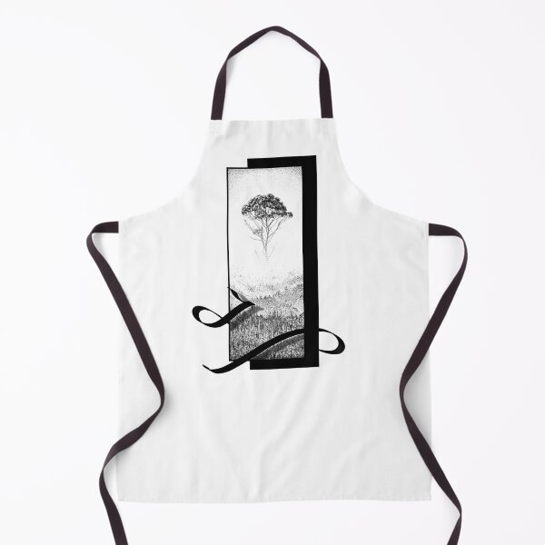 Item preview, Open- a landscape (monochromatic dotwork illustration on white) designed and sold by Anicatattoos.