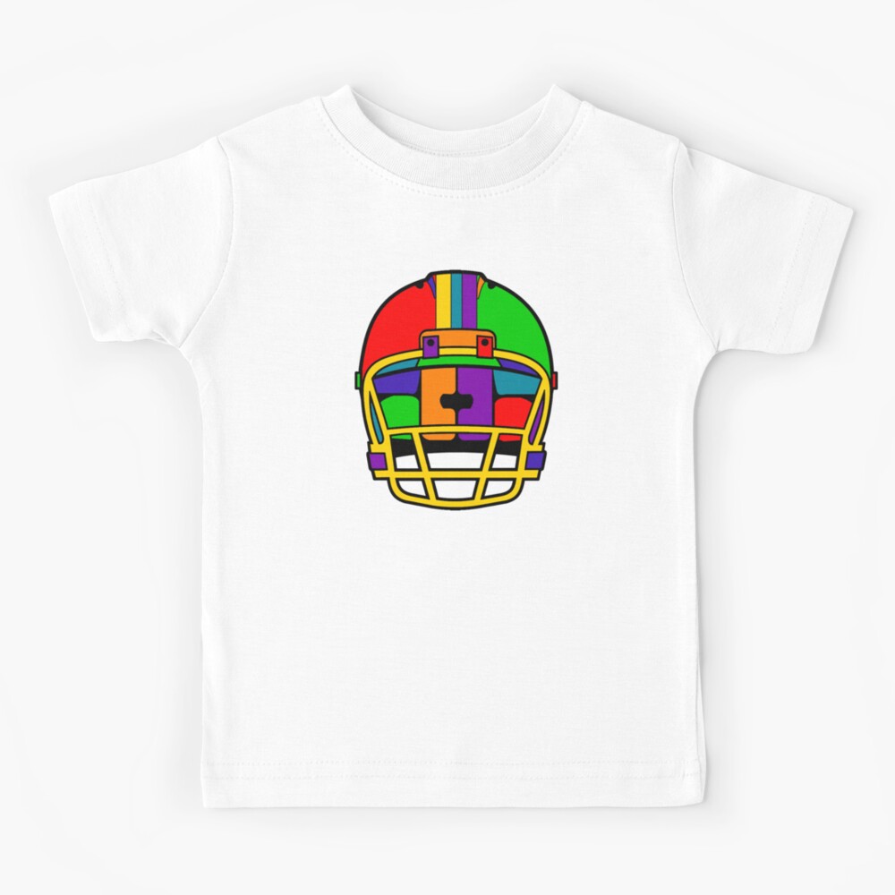 Football Helmet (Rainbow) Kids T-Shirt for Sale by GsusChrist