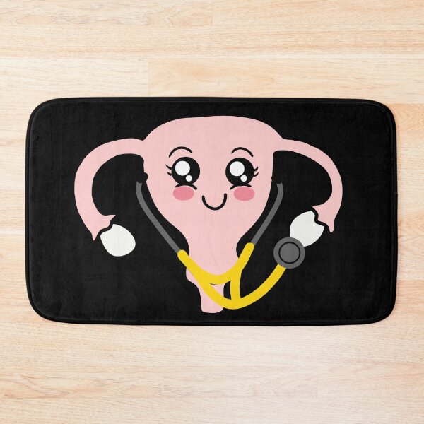 Item preview, Gynecologist uterus with stethoscope yellow designed and sold by Mermaidssparkle.
