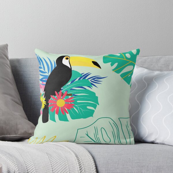 Item preview, tropical vibe leafy pattern designed and sold by DayMagicalArt.