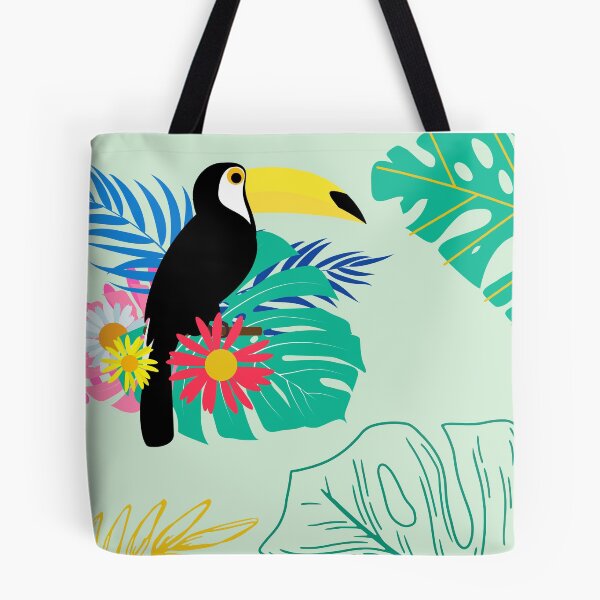 Item preview, tropical vibe leafy pattern designed and sold by DayMagicalArt.