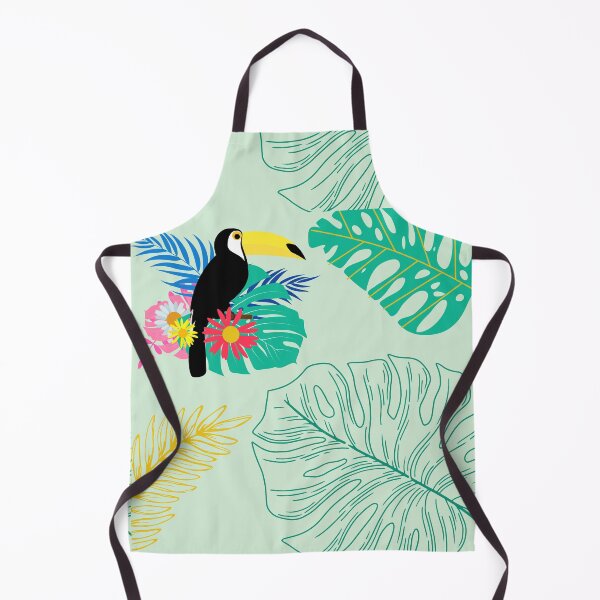 Item preview, tropical vibe leafy pattern designed and sold by DayMagicalArt.