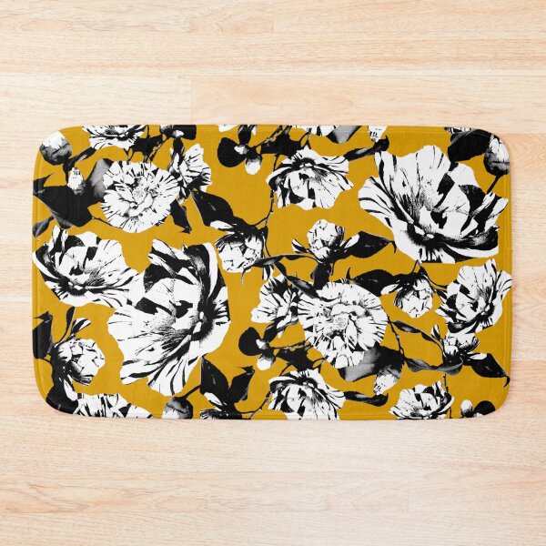 Item preview, Orange Monochrome Vintage Japanese Peony Illustration Design designed and sold by TrulyEpoque.
