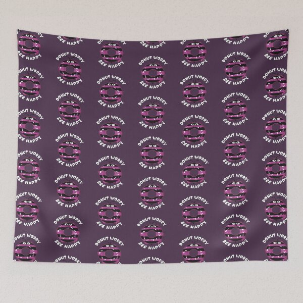Item preview, Donut worry bee happy,funny word puns designed and sold by Donutlovers.