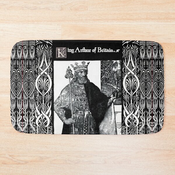 Item preview, ARTHURIAN LEGENDS ,KING ARTHUR OF BRITAIN In Black and White designed and sold by BulganLumini.