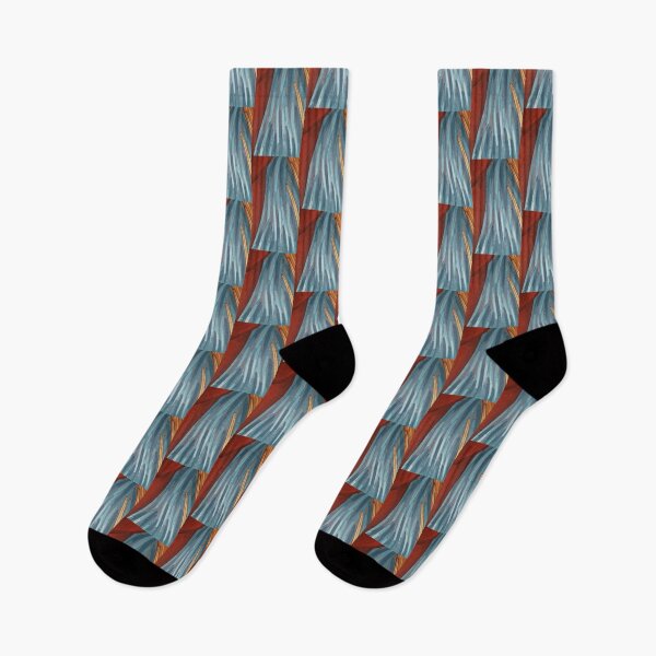 Item preview, Feathers red and blue abstract designed and sold by ikon-olga.