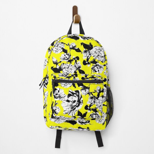 Item preview, Bright Sunshine Yellow Monochrome Vintage Japanese Peony Illustration Design designed and sold by TrulyEpoque.