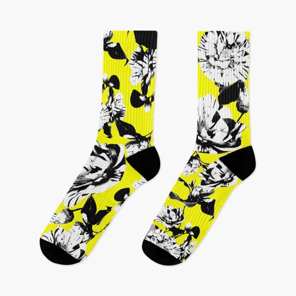Item preview, Bright Sunshine Yellow Monochrome Vintage Japanese Peony Illustration Design designed and sold by TrulyEpoque.