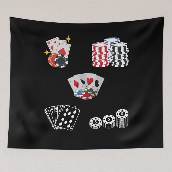 Aperçu de l'œuvre Poker, amateur de poker, jeux d'argent, casino, blackjack, roulette créée et vendue par Recti.