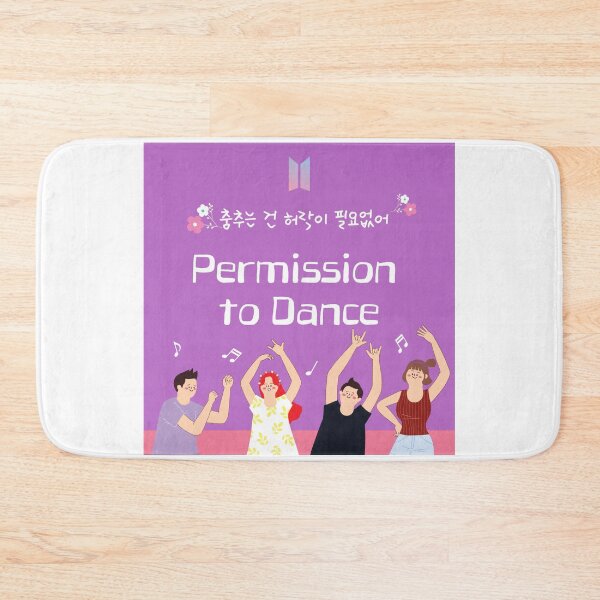 Item preview, Permission To Dance in Korean & BTS Logo designed and sold by kpupsister.