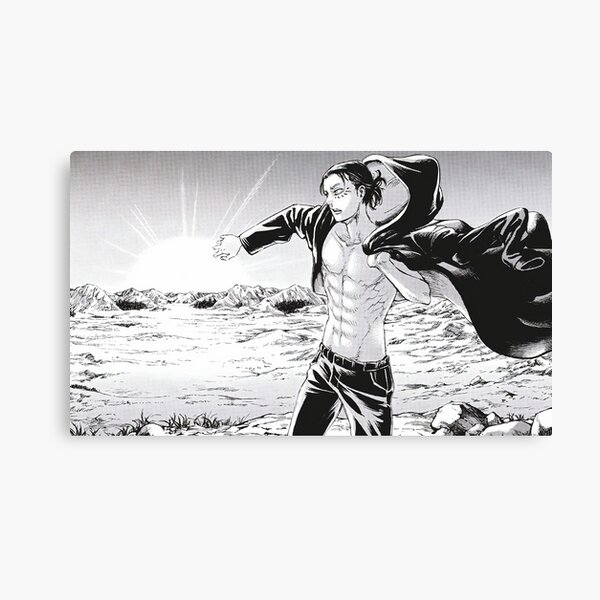 Eren jacket scene (¬‿¬ ) Canvas Print