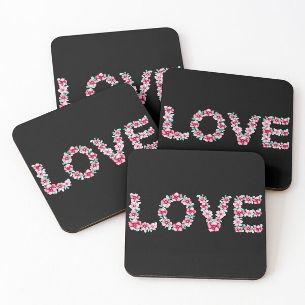 Item preview, “Love” (on black background) designed and sold by FarmersCottage.