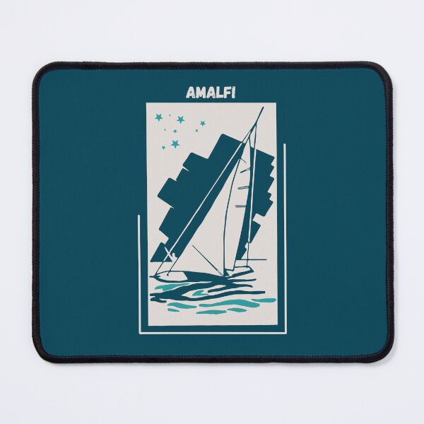 Item preview, Amalfi in Southern Italy, Europe - Vintage Sailing Windsurfing Poster designed and sold by Vintage-TM.