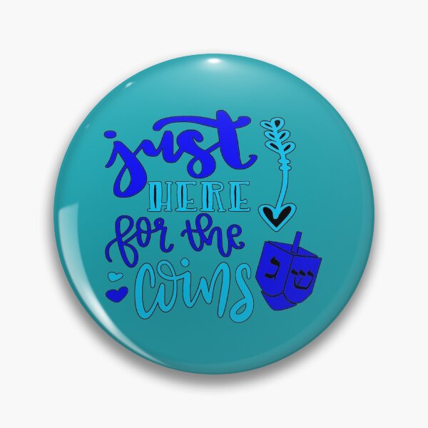 Item preview, Just Here for the Coins Happy Hanukkah Jewish Dreidel Game designed and sold by Draculaura2009.