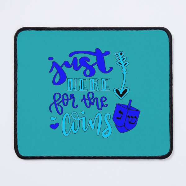 Item preview, Just Here for the Coins Happy Hanukkah Jewish Dreidel Game designed and sold by Draculaura2009.