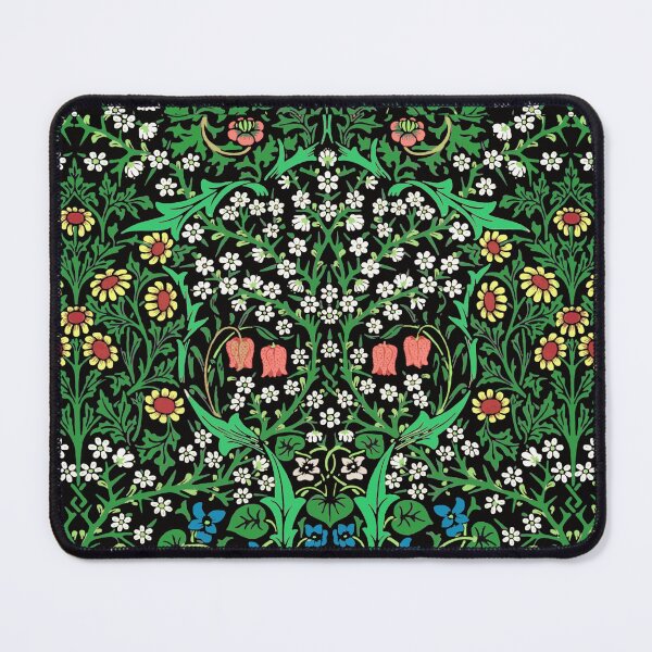 Item preview, William Morris Jacobean Floral, Black Background designed and sold by Marymarice.