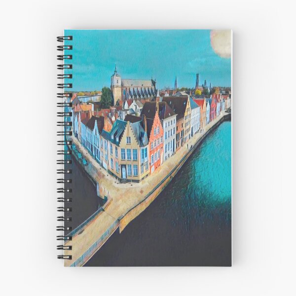 Item preview, Bruges Cityscape designed and sold by Sofia-Draws.