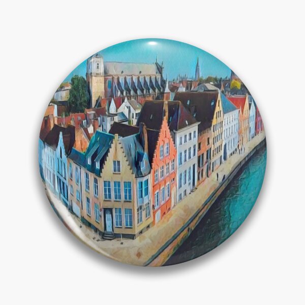 Item preview, Bruges Cityscape designed and sold by Sofia-Draws.