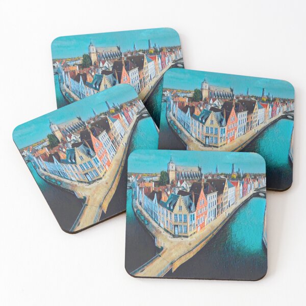 Item preview, Bruges Cityscape designed and sold by Sofia-Draws.